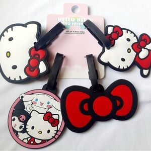 Hello Kitty Bag Tags - Red and White